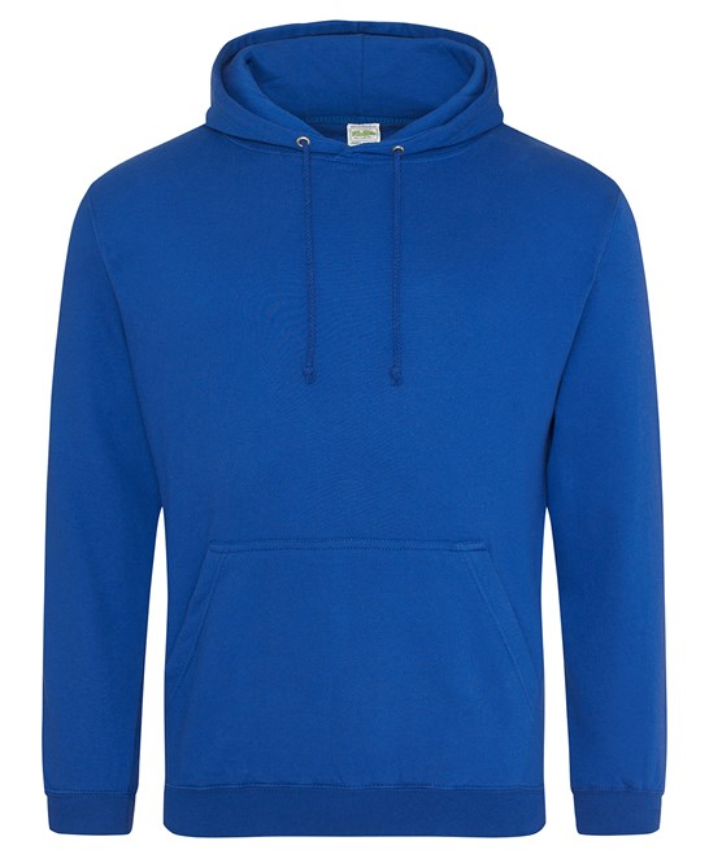 Super soft luxurious feel 60/40 Polyester Cotton mix Hooded Sweatshirt. Select the logo colour of your choice at checkout!