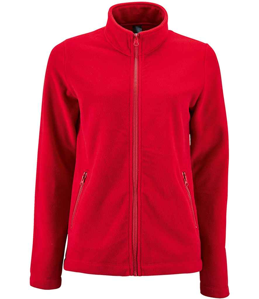 Full Zip Ladies Fleece Jacket embroidered with club logo Select the logo colour of your choice at checkout!