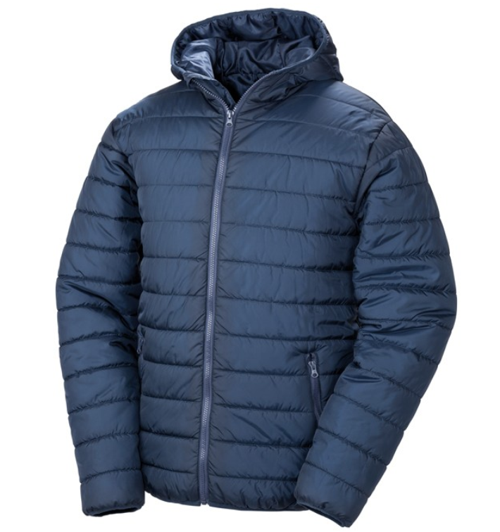 Padded Sports Jacket with club logo - Showerproof, windproof, super soft, lightweight and warm  Ready to brand with hinged locker patch in neck for self-branding Select the logo colour of your choice at checkout!