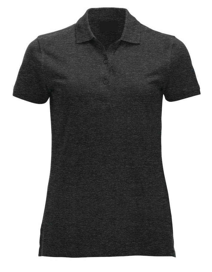 Polycotton Ladies Poloshirt embroidered logo left breast. Select the logo colour of your choice at checkout!
