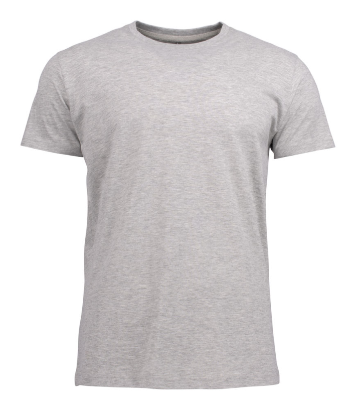 Cotton T Shirt with embroideHeather Grey logo left breast Select the logo colour of your choice at checkout!